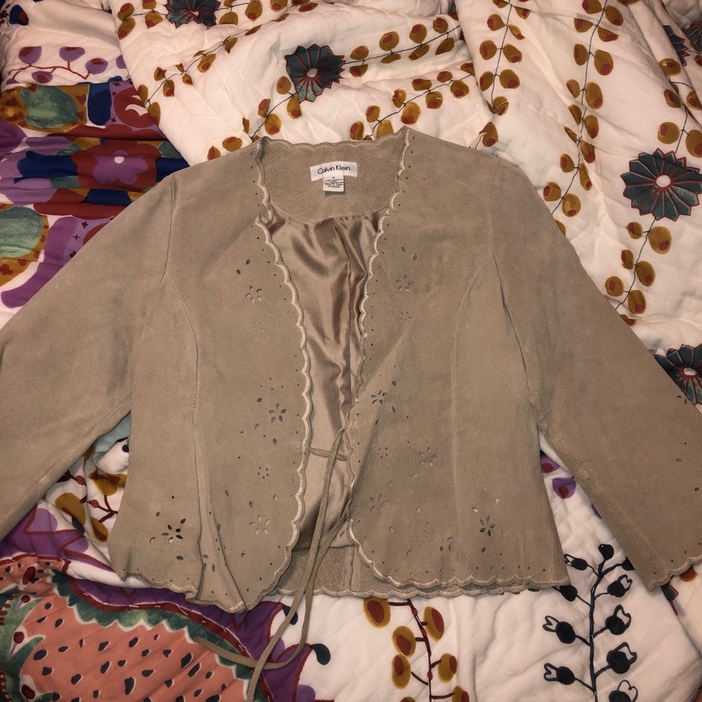 Genuine leather Calvin Klein jacket